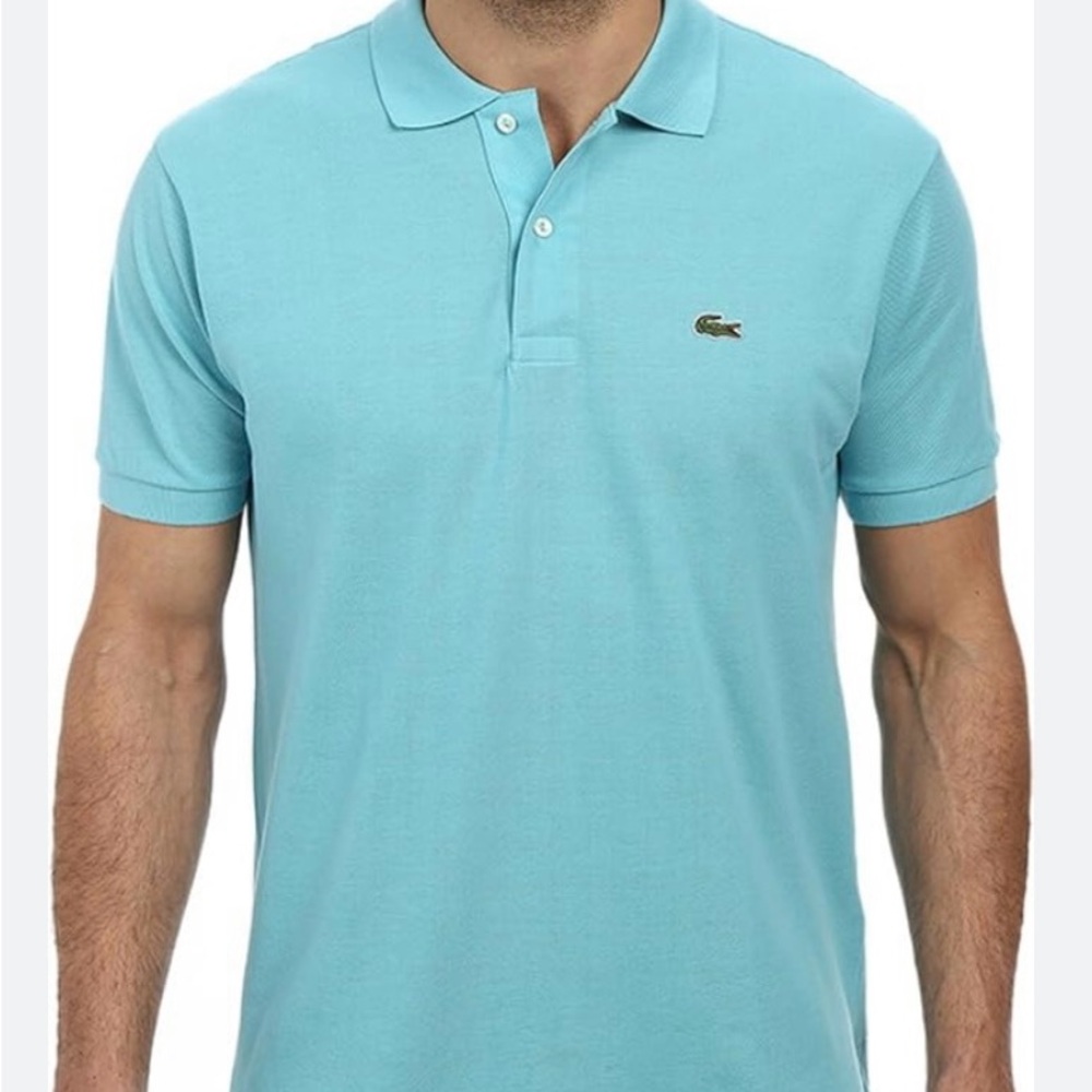Lacoste Polo Shirt Mens 8 XXL Corsica Aqua Casual Classic Logo New